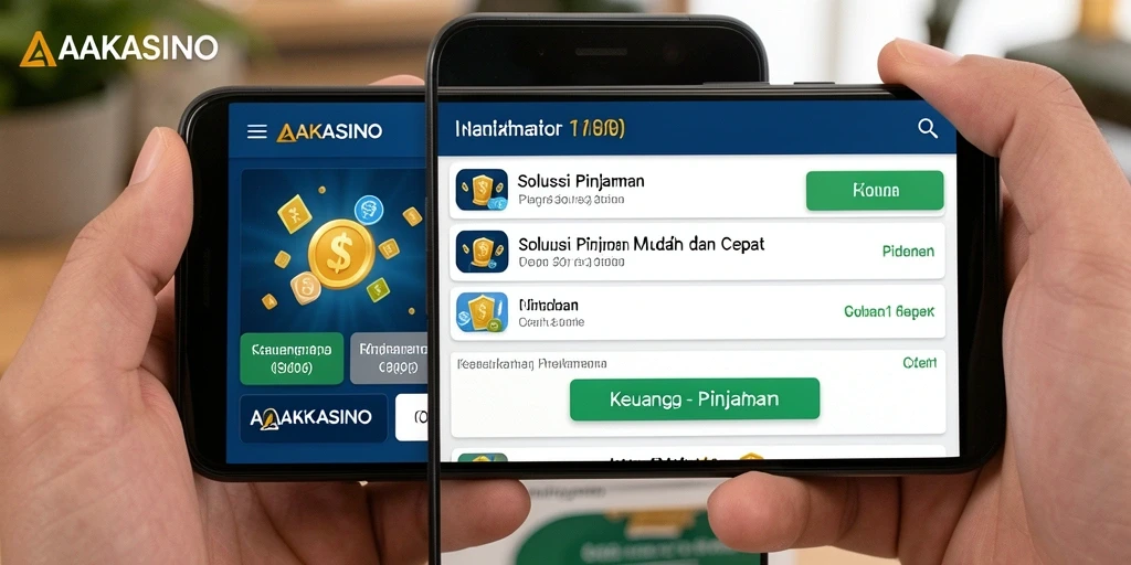 Tampilan antarmuka AAKASINO yang sederhana dan intuitif.