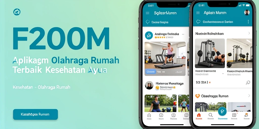 Antarmuka intuitif F200M untuk latihan di rumah yang nyaman.