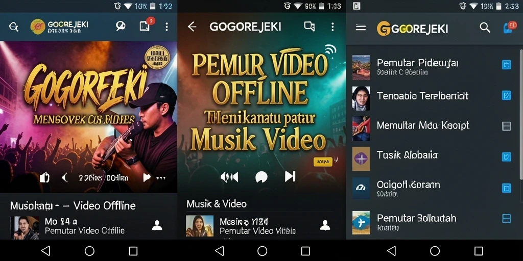 Tampilan antarmuka GOGOREJEKI yang intuitif dan mudah digunakan.