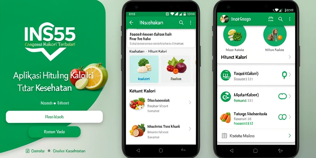 Tampilan antarmuka INS55 yang user-friendly untuk Hitung Kalori.