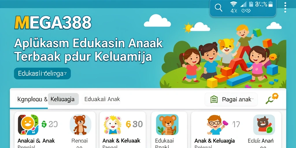 Tampilan interaktif dan edukatif dari aplikasi MEGA388.